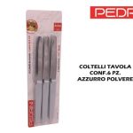 Coltelli Tavola Conf.6 Pz. Azzurro Polvere-883336419629