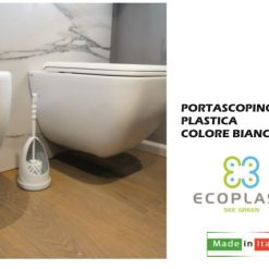 Portascopino Plastica Bianco Tino-8032533300007