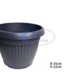 Vaso Mediterran Cm.25 Antracite-3838851444349