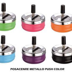Posacenere Metallo Push Color 40447636-3661075064396
