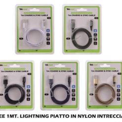 Tekmee 1Mt. Lightning Piatto In Nylon Intrecciato-3661075229382