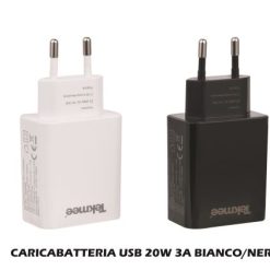 Carica Batteria Usb 20W 3A B.Co/Nero 40430090-3661075241049