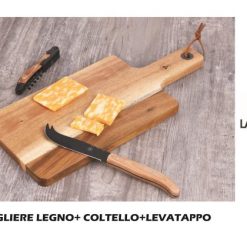 Tagliere Legno+ Coltello+Levatappo 40268156-3661075261245
