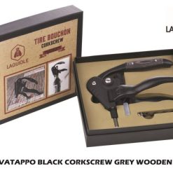 Levatappo Black Corkscrew Grey Wooden 40268157-3661075261597