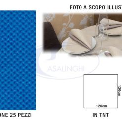 Tovaglia Tnt Cf.25Pz. Cm.120X120 Turchese 06-8029055320064