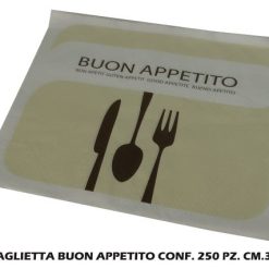 Tovaglietta Buon Appetito Conf. 250 Pz. Cm.30X40-8018540010054