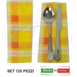 Buste Portaposate Carta Gial/Ros. Conf. 125 Pz.-8019981968461