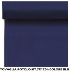 Tovaglia A Rotolo Mt.7X120H Blu-8019981064866
