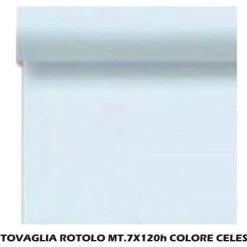 Tovaglia A Rotolo Mt.7X120H Celeste-8019981064897