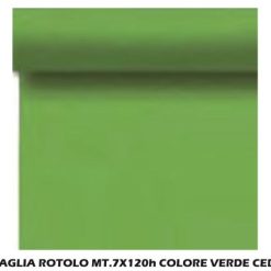 Tovaglia A Rotolo Mt.7X120H Verde Cedro-8019981954815