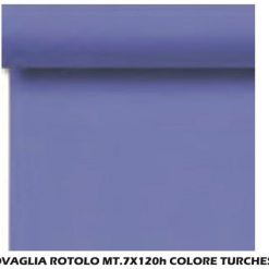 Tovaglia A Rotolo Mt.7X120H Turchese-8019981955805