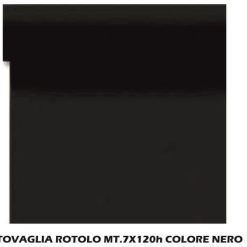 Tovaglia A Rotolo Mt.7X120H Nero-8019981955829