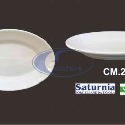 Vassoio Ovale Tivoli Cm.23 Porcellana Bianco-8003342070016