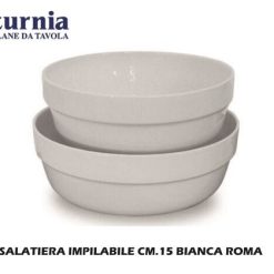 Insalatiera Impilabile Cm.15 Bianca Roma-8003342016502