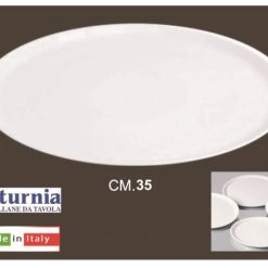 Piatto Pizza Bianco Napoli Cm.35-8003342001959