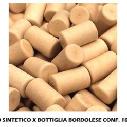 Tappo Vino Sintetico Conf. 100 Pz. X Bordolese-8054187081309