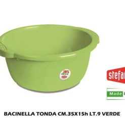 Bacinella Tonda Cm.35X15H Lt.9 Verde-8003507283862