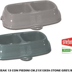 Ciotola Break 13 Con Piedini Cm.21X13X5H Stone Grey/Blu Acci-8003507960930