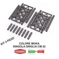 Kit Spalliera 4 Pz. Quadra Italia Moka-8003507800038