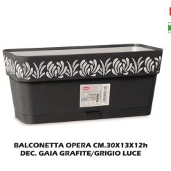 Balconetta Opera Cm.30 Dec. Gaia Grafite/Grigio Luce-8003507887039