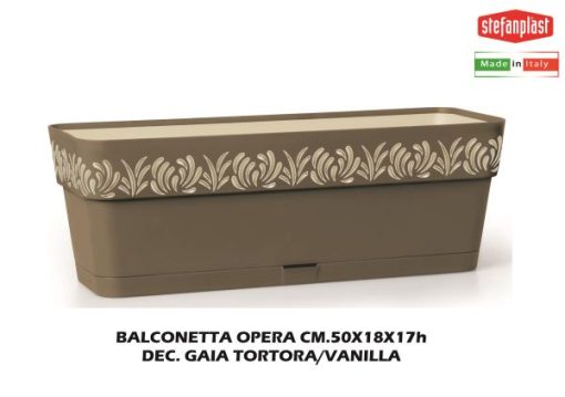 Balconetta Opera Cm.50 Dec. Gaia Tortora/Vanilla-8003507888029 Balconetta Opera Cm.50 Dec. Gaia Tortora/Vanilla-8003507888029