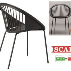 Poltrona Giulia Scocca Antracite Telaio 4 Gb Vern. Antrac.-8005733268460