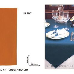 Tovaglia Tnt 100X100 Set 25 Pz. Arancio-8012212951928