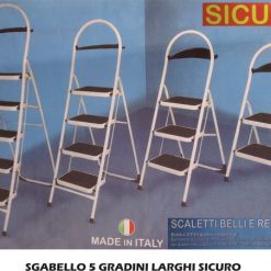 Sgabello 5 Gradini Larghi Sicuro-8033087800043