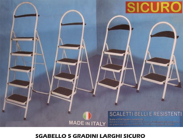Sgabello 5 Gradini Larghi Sicuro-8033087800043