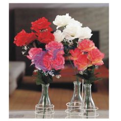 Fiore Bouquet Rose 5 Fiori 4 Cm.37 Col. Ass.-8021785379879