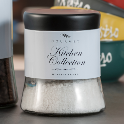 Barattolo Vetro Cop. Metallo Cm.11,5X13,5H