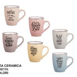 Tazza Ceramica Adeje Cm.9X11H 6 Ml.330 6 Colo