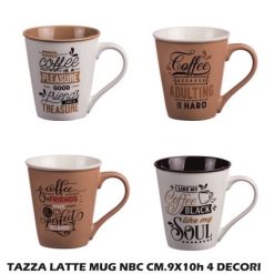 Tazza Latte Mug Nbc Cm.9X10H 4 Decori-8021785659650