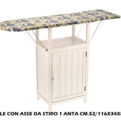 Mobile Con Asse Da Stiro 1 Anta Cm.52/116X34X86H-8021785664524