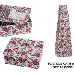 Scatole Cartone Set 10 Pz. Dec. Stampato-8021785668850