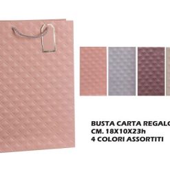 Busta Regalo Carta Cm.18X10X23H 4 Decori-8021785681293