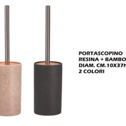 Portascopino Resina+Bamboo Cm.10X37H-8021785720787