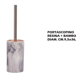 Portascopino Resina+Bamboo Cm.9