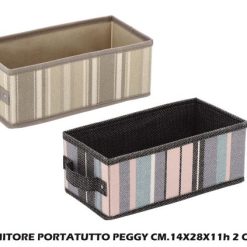 Contenitore Portatutto Peggy Cm.14X28X11H 2 Col.-8021785728677
