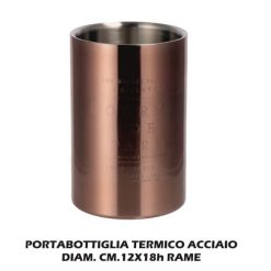 Portabottiglia Termoisolante Acciaio Cm.12X18H Rame-8021785733282