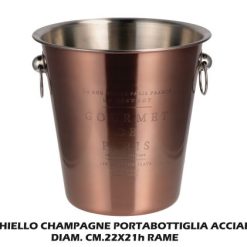 Secchiello Champagne Inox Cm.22X21H Rame-8021785733299