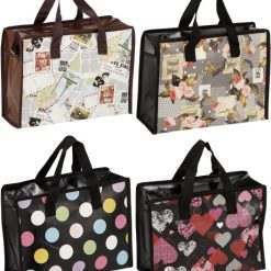 Borsa Spesa Pp Cm.30X11X22H 4 Decori-8021785738430