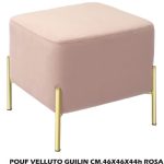 Pouf Velluto Guilin Cm.46X46X44H Rosa-8021785743700