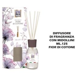 Diffusore Fragranze Con Bastonc. Ml.125 Fior Di Cotone-8021785801264
