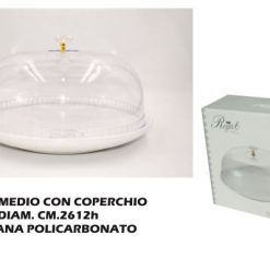 Vassoio Ceramica Con Campana Policarbonato-8021538200337