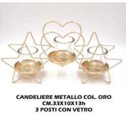 Candeliere Stella 3 Posti-8021538370054
