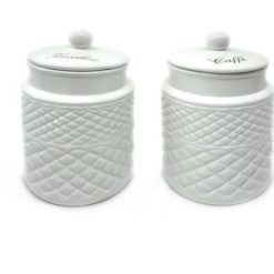 Bis Barattoli Zucchero-Caffe' Bianco-8021538821471