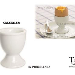 Portauovo Porcellana Con Piede Cm.5X6