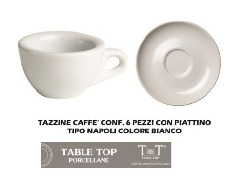 Tazzine Caffe' Conf. 6 Pz. C/Piatt. Cc.0