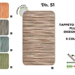 Tappeto Chalet Plus Dis.51 Cm.52X190 Pvc Col. Ass.-
